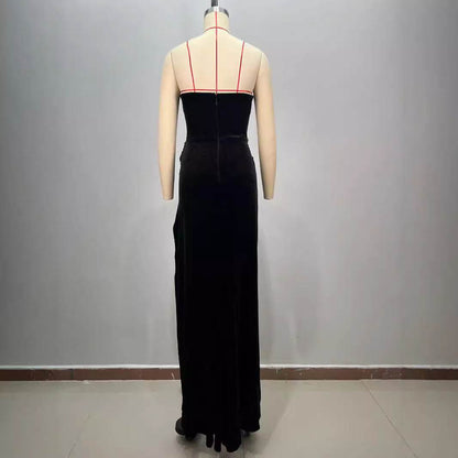 Elegant Women's Black Bandeau Dress - Slim-fit Style for Evening Events - Buy Center