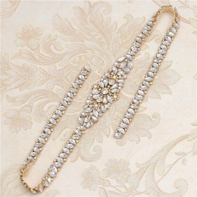 Rhinestone Applique Waist Jewelry for Weddings - Elegant Bridal Accessory - Buy Center