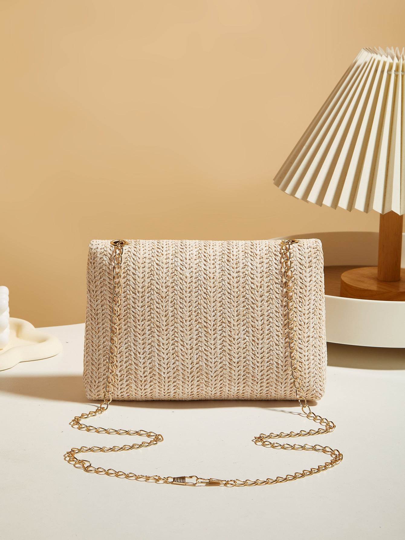 Buycenter Women's Straw Square Bag - Trendy Crossbody Fashion Backpack - Buy Center