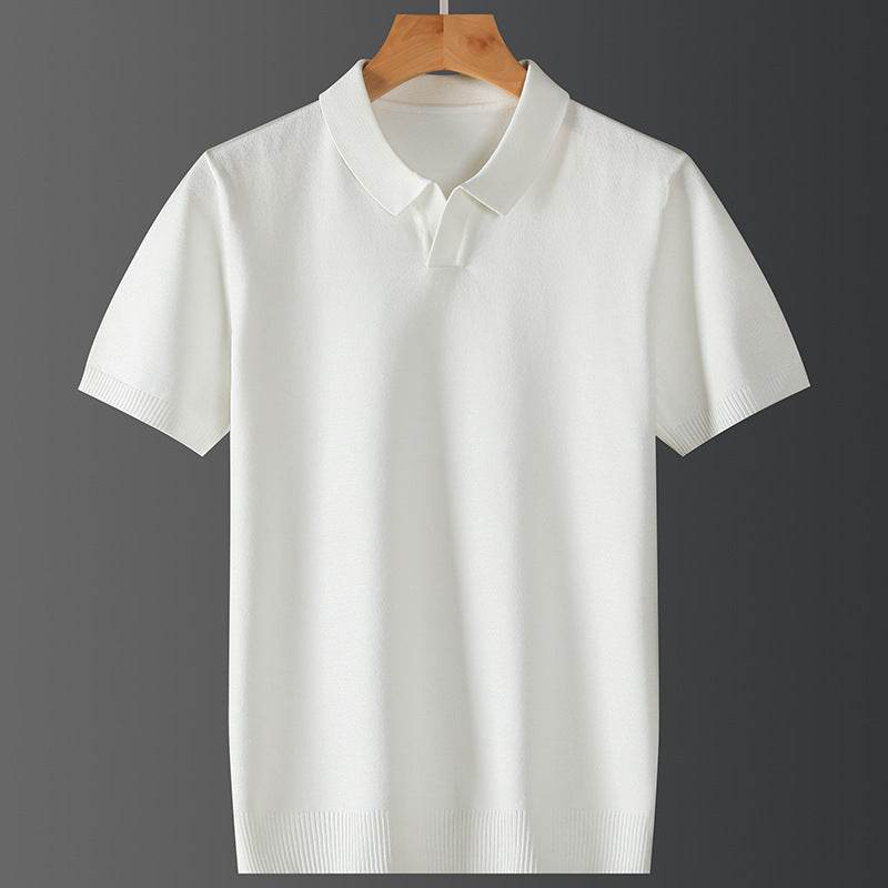 Trendy Men's Polo Shirt - Mercerized Cotton, Short Sleeve for Fall/Winter - Buy Center
