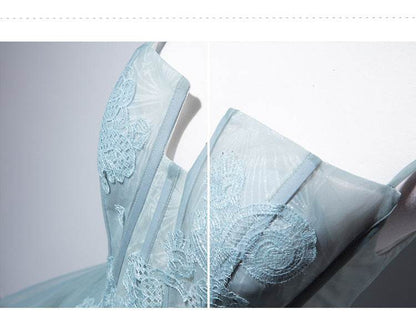 Buycenter Grey Green Suspender Bra Evening Dress - Elegant for Women - Buy Center