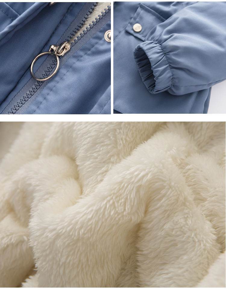 Buycenter Women’s Velvet Padded Thickened Coat - Urban Style Trench - Buy Center