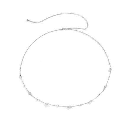 Buy Center Transparent Rhinestone Waist Chain - Stylish Body Jewelry - Buy Center