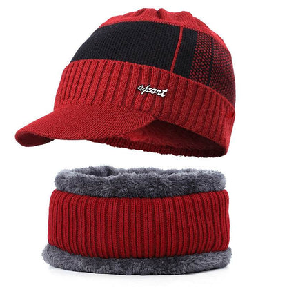 Plus Velvet Bib Hat for Men - Stylish Beret for Autumn & Winter Looks - Buy Center