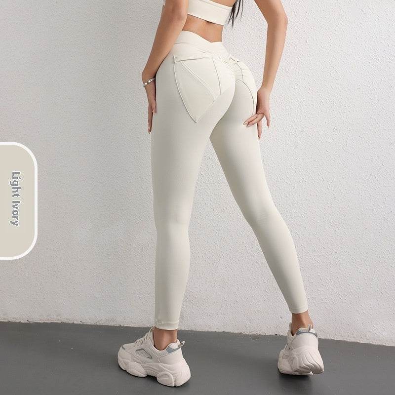 Nude Feel High Waist Yoga Pants - Women's Premium Fitness Leggings - Buy Center