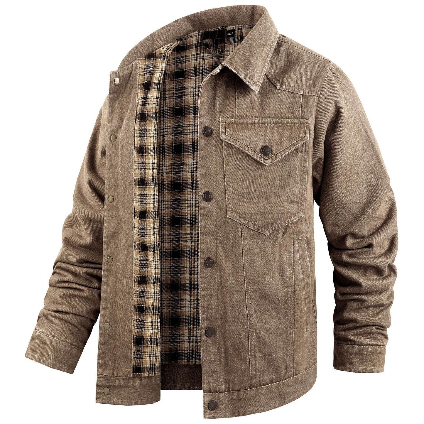 Buycenter Plus Size Casual Jacket - Stylish Cotton Denim Blazer for Men - Buy Center