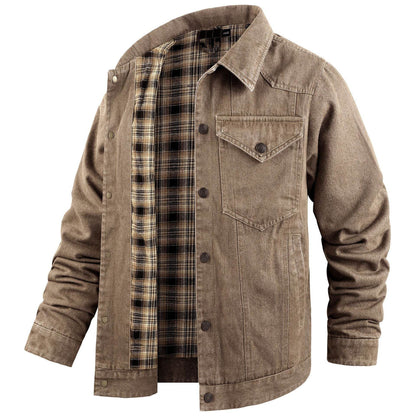 Buycenter Plus Size Casual Jacket - Stylish Cotton Denim Blazer for Men - Buy Center