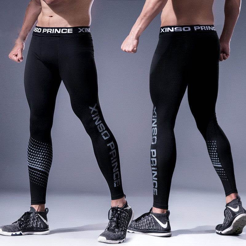 Men's High Elastic Sports Pants - Quick Dry Fitness Bottoms for Activewear - Buy Center