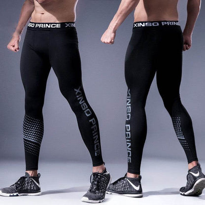 Men's High Elastic Sports Pants - Quick Dry Fitness Bottoms for Activewear - Buy Center
