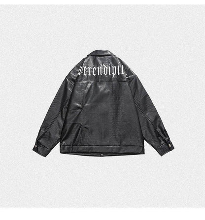 Trendy Men's Loose Polo Collar Jacket - Casual Blazer in Black & White - Buy Center