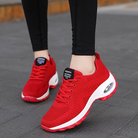 Women's Round Toe Lace-Up Mesh Sneakers - Stylish & Breathable Comfort - Buy Center