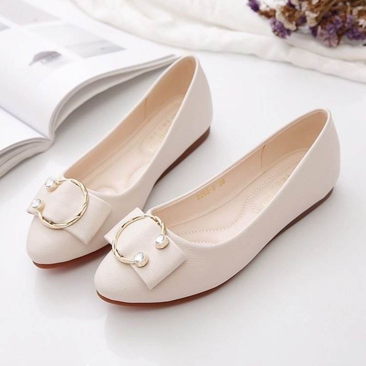 Buycenter Soft Bottom Mary Jane Flats - Casual Low-Cut Shoes for Everyday Use - Buy Center