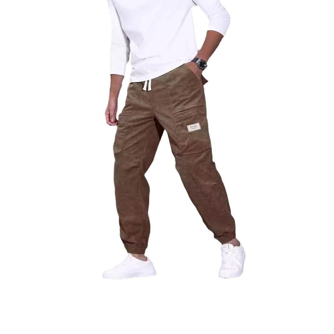 Men’s Corduroy Overalls - Casual Multi-Pocket Cargo Pants for 2025 - Buy Center