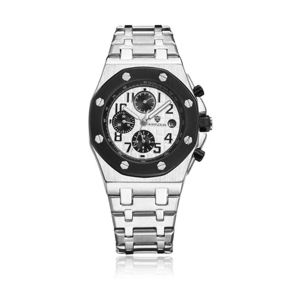 Three-Eye Waterproof Mechanical Watch - Stylish Automatic Timepiece 2025 - Buy Center