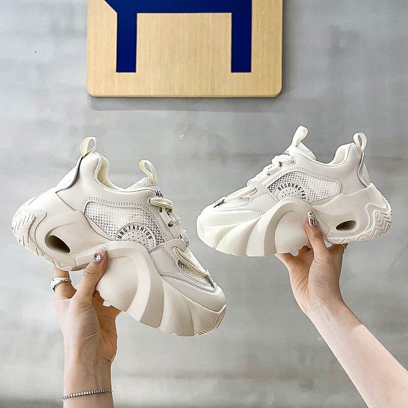 Buycenter Women's Breathable Sneakers - Thick Bottom Casual Vulcanize Shoes - Buy Center