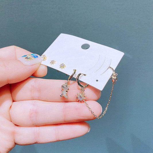 Stylish European & American Earrings Suit - Gold Plated Elegance 2025 - Buy Center