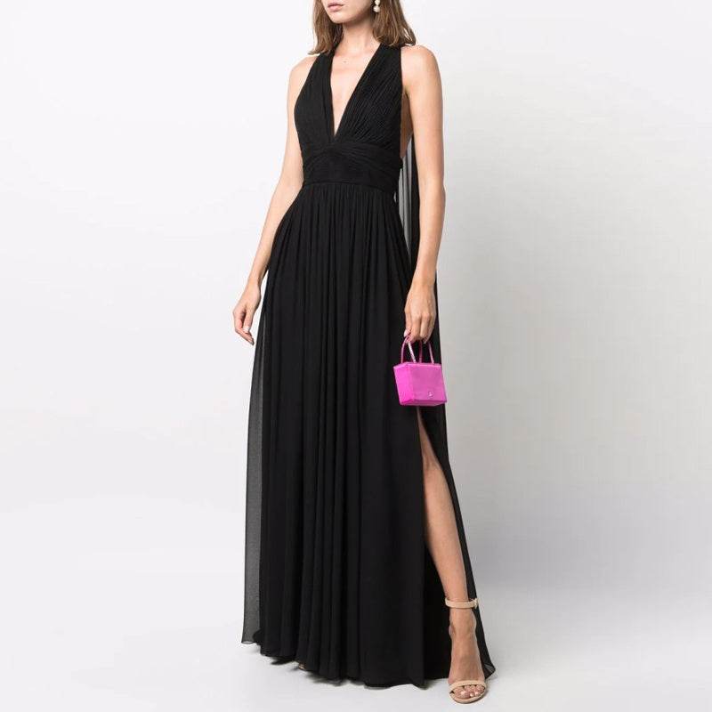Buycenter Elegant Long Evening Gown - Red Carpet Catwalk Style - Buy Center