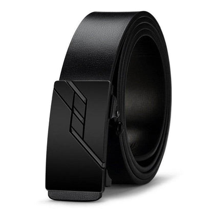 Men's Automatic Buckle Belt - Trendy Two-Layer Cowhide for Casual Style - Buy Center