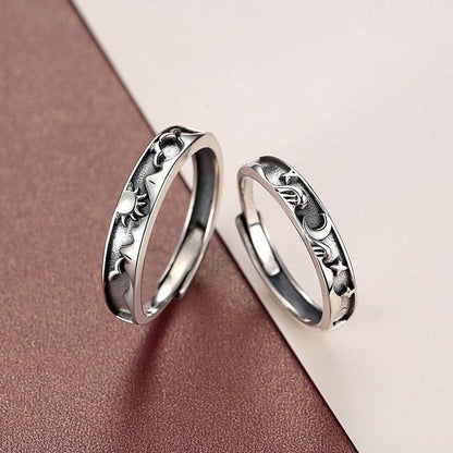 Luxury Adjustable Ring for Men & Women - Stylish 925 Silver Constellation - Buy Center