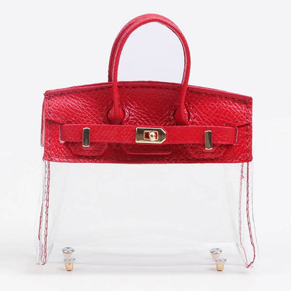 Trendy Transparent Handbag Clutch - Stylish Internet Celebrity Accessory - Buy Center
