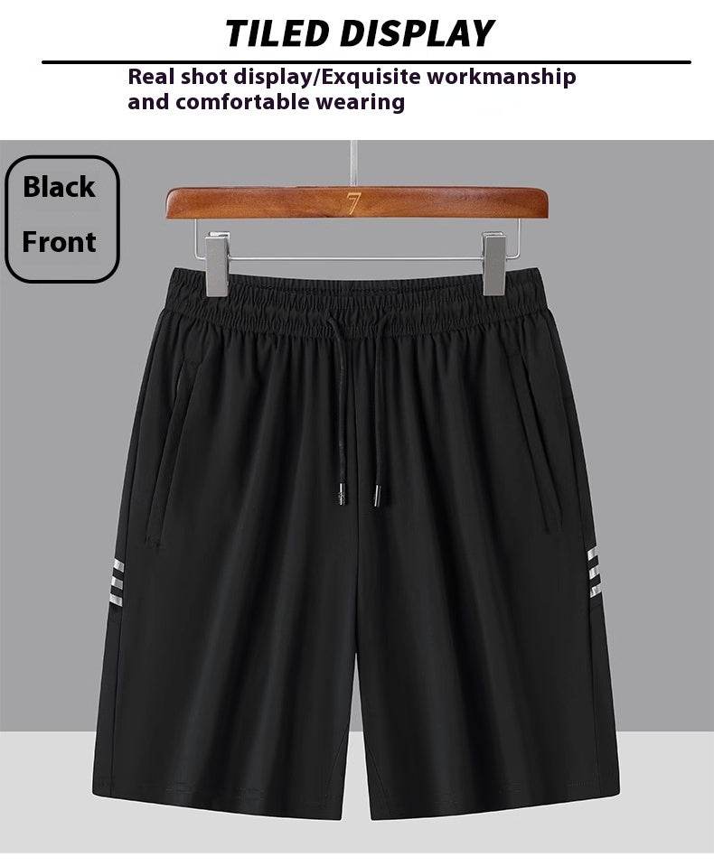 Buycenter Cotton Quick-Drying Straight Shorts - Casual & Comfortable Fit - Buy Center