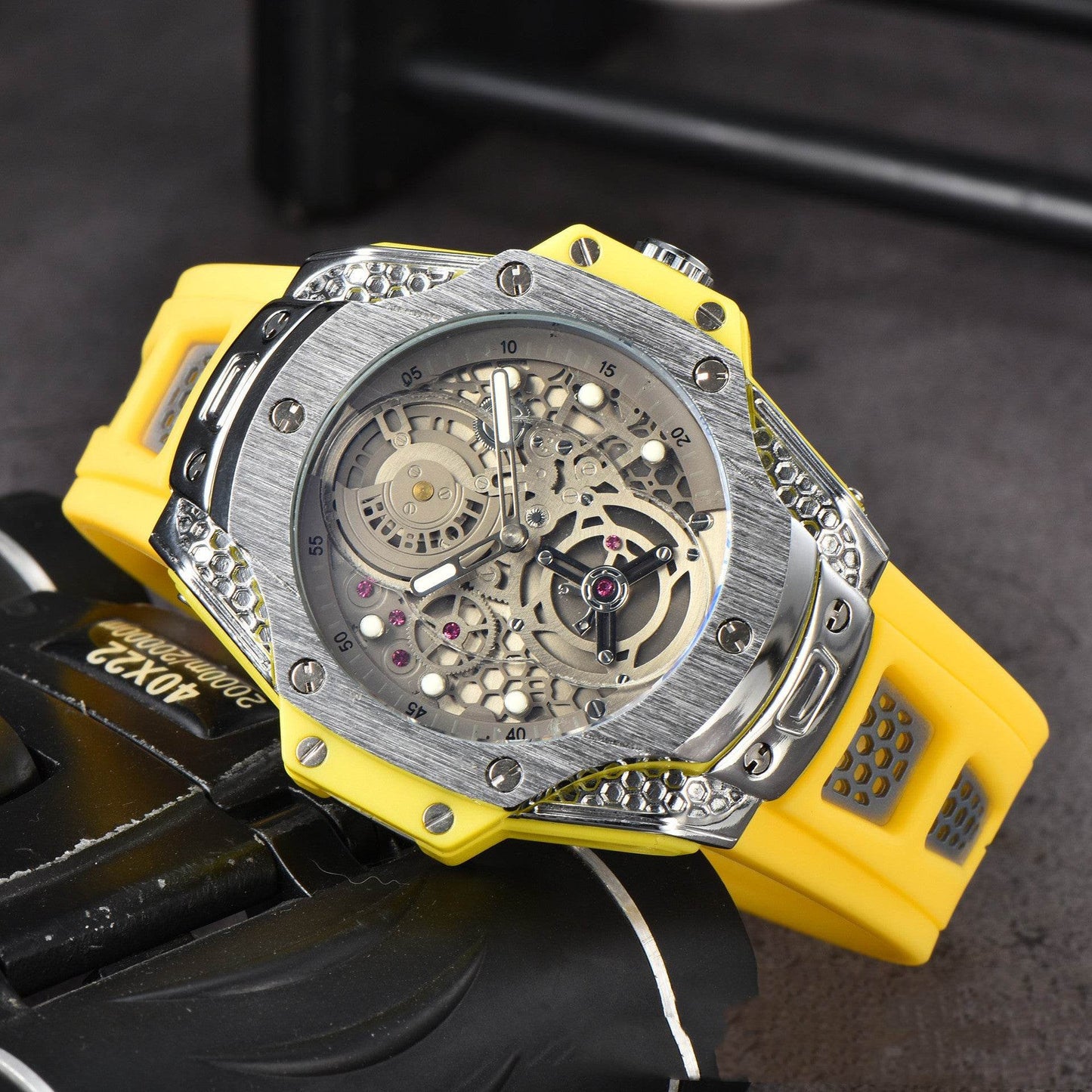 Buy Center Men's Quartz Tape Watch - Stylish Business Timepiece, 46mm Dial - Buy Center