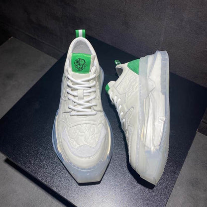 Men's Air Cushion Sneakers - Breathable Lace-Up Shoes in Multiple Colors - Buy Center