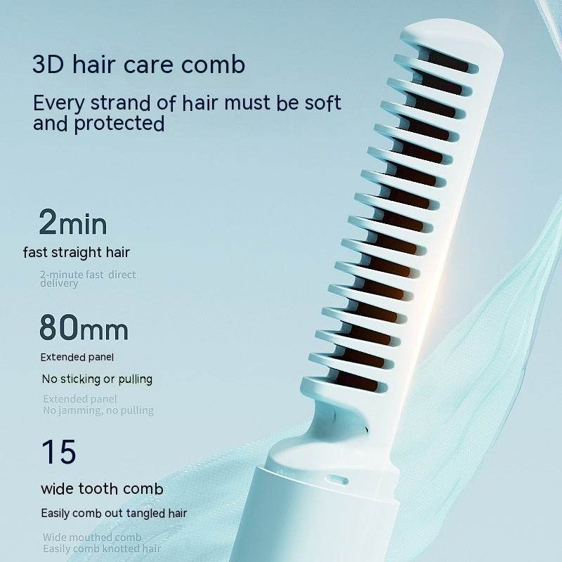 Mini Wireless Straightening Comb - Portable Anion Hair Straightener 2025 - Buy Center