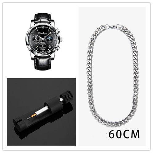 Multifunctional Men's Waterproof Watch - Luminous Quartz Style from Buycenter - Buy Center