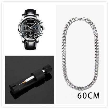 Multifunctional Men's Waterproof Watch - Luminous Quartz Style from Buycenter - Buy Center