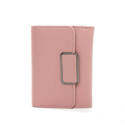 Women's Simple Plaid Wallet - Stylish PU Leather in Vibrant Colors - Buy Center