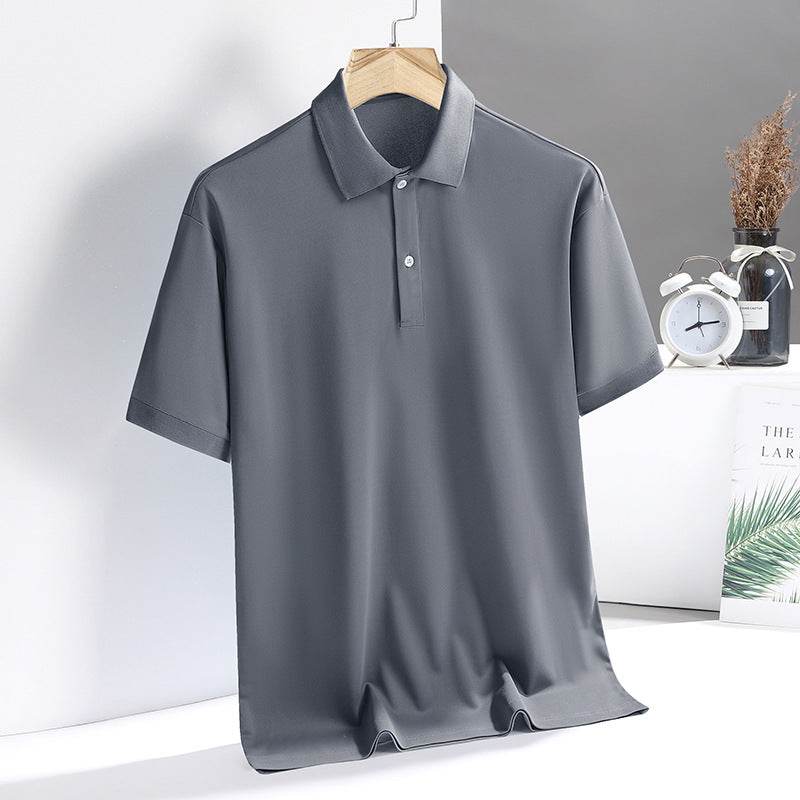 Buycenter Dad's Business Casual Lapel Half Sleeve Shirt - Summer Trendy - Buy Center