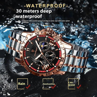 Buycenter Men's Luminous Quartz Watch - Stylish & Multifunctional Accessories - Buy Center