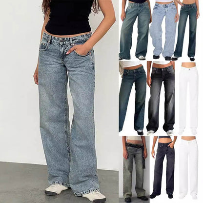 High-Quality Women's Straight Jeans - Stylish Denim Trousers 2025 - Buy Center