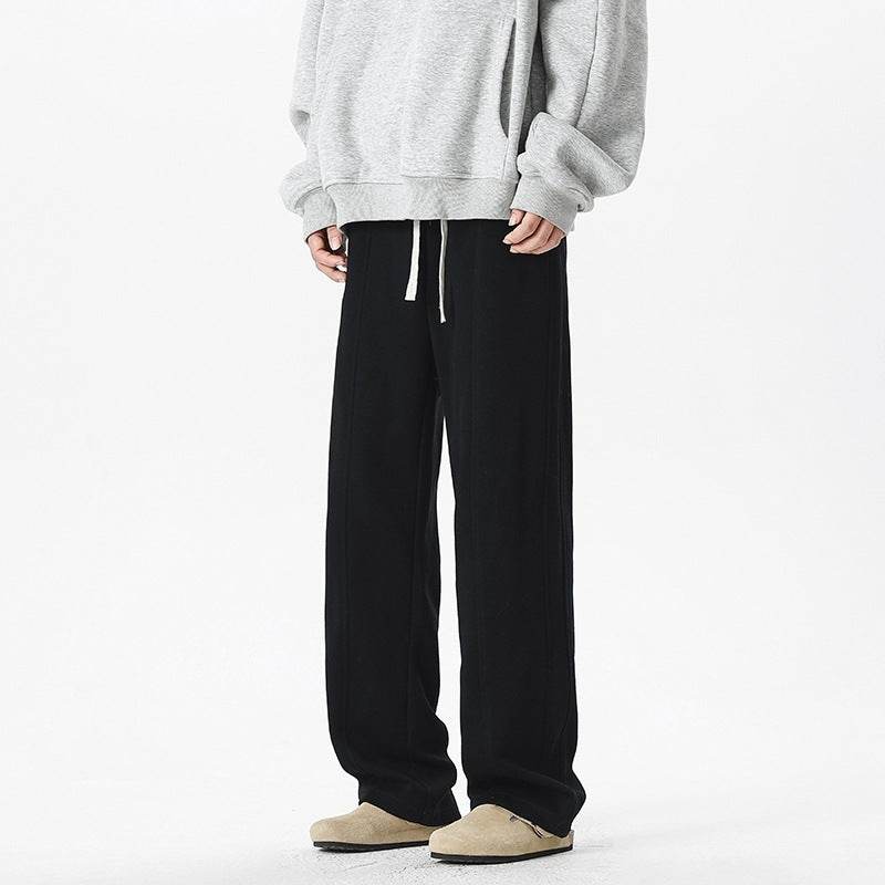 Autumn & Winter Fleece-Lined Baggy Trousers - Stylish Casual Comfort - Buy Center