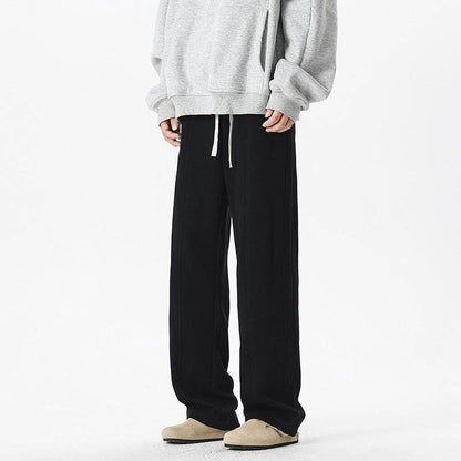Autumn & Winter Fleece-Lined Baggy Trousers - Stylish Casual Comfort - Buy Center
