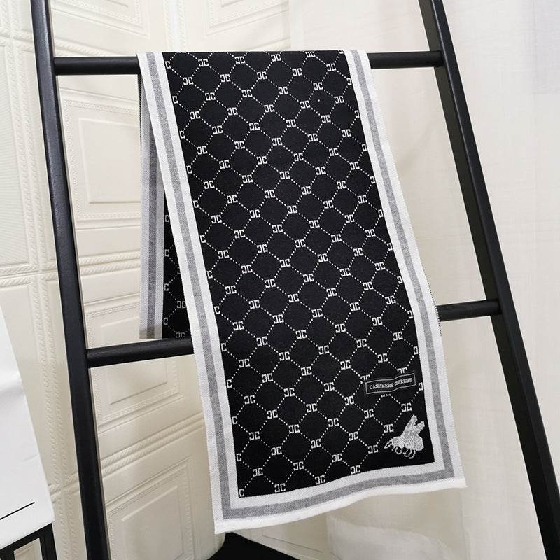 Premium Stylish Knitted Scarf for Men - Trendy Winter Fashion 2025 - Buy Center