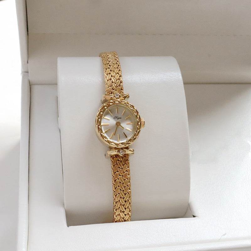 Buy Center Women's Retro Luxury Gold Watch - Elegant Small Design - Buy Center