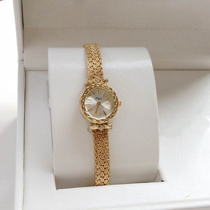 Buy Center Women's Retro Luxury Gold Watch - Elegant Small Design - Buy Center