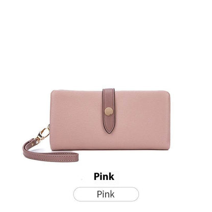 Women's Multi-functional Contrast Color Clutch Wallet - Premium & Waterproof - Buy Center