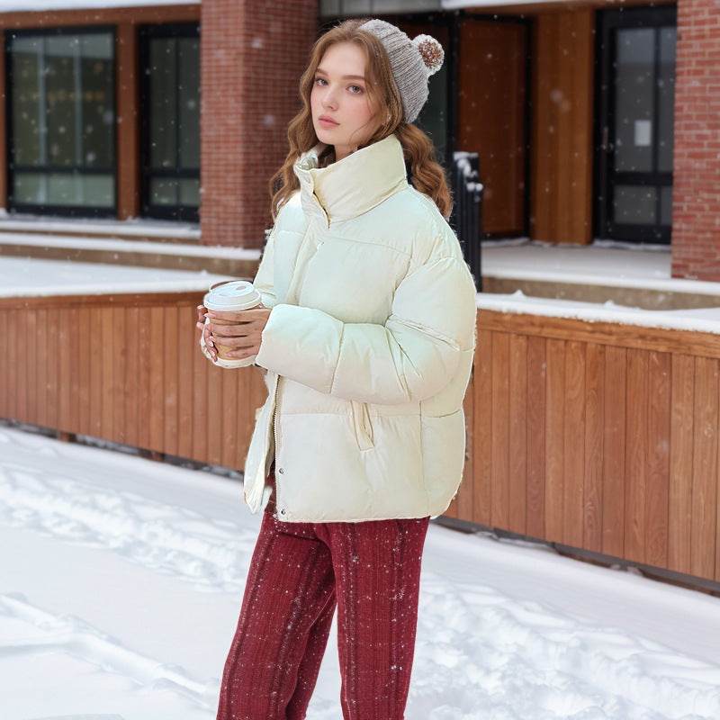 Women's Short Loose Cotton-Padded Jacket - Warm Stylish Outerwear 2025 - Buy Center