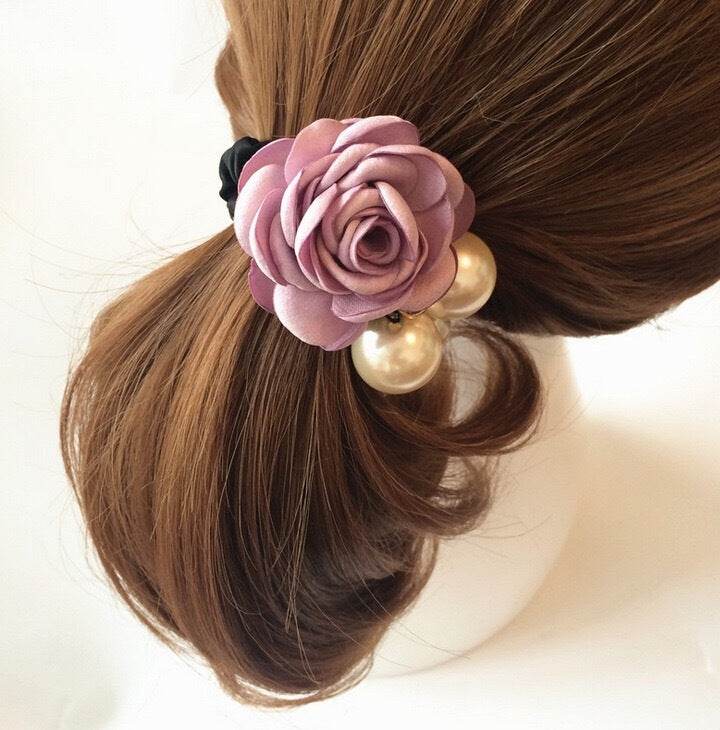 Handmade Camellia Hair Tie Headdress - Vintage Floral Accessory 2025 - Buy Center