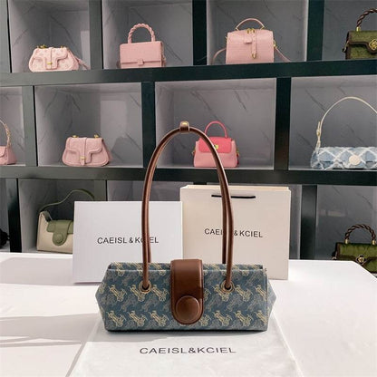 Buycenter Women's Horse-drawn Tram Style Shoulder Handbag - All-match Design - Buy Center