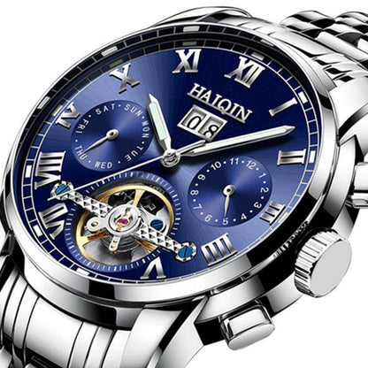 Men's Waterproof Luminous Tourbillon Watch - Stylish Mechanical Timepiece - Buy Center
