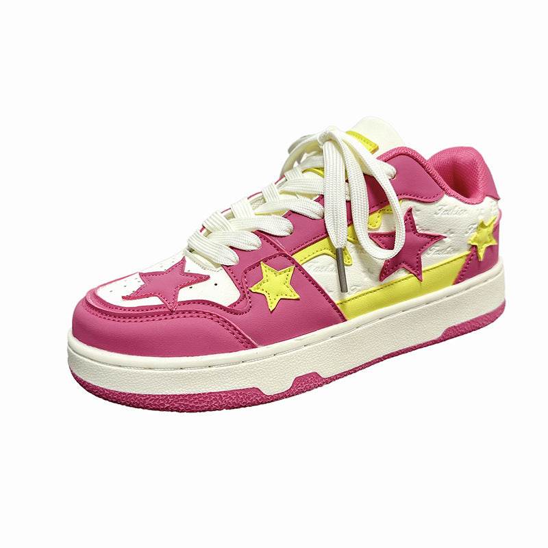 Trendy Retro Five-Pointed Star Sports Board Shoes - Lightweight & Stylish - Buy Center