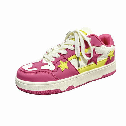 Trendy Retro Five-Pointed Star Sports Board Shoes - Lightweight & Stylish - Buy Center