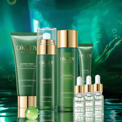 Marine Aloe Vera Skin Care Set - Hydrating Lotion & Brightening Mask - Buy Center
