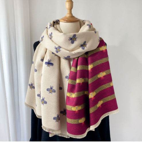 Women's Tassel Shawl Scarf - Stylish Warmth for Autumn & Winter - Buy Center
