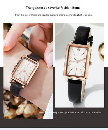 Retro Square Plate Women's Watch - Trendy Bracelet in 5 Stylish Colors - Buy Center