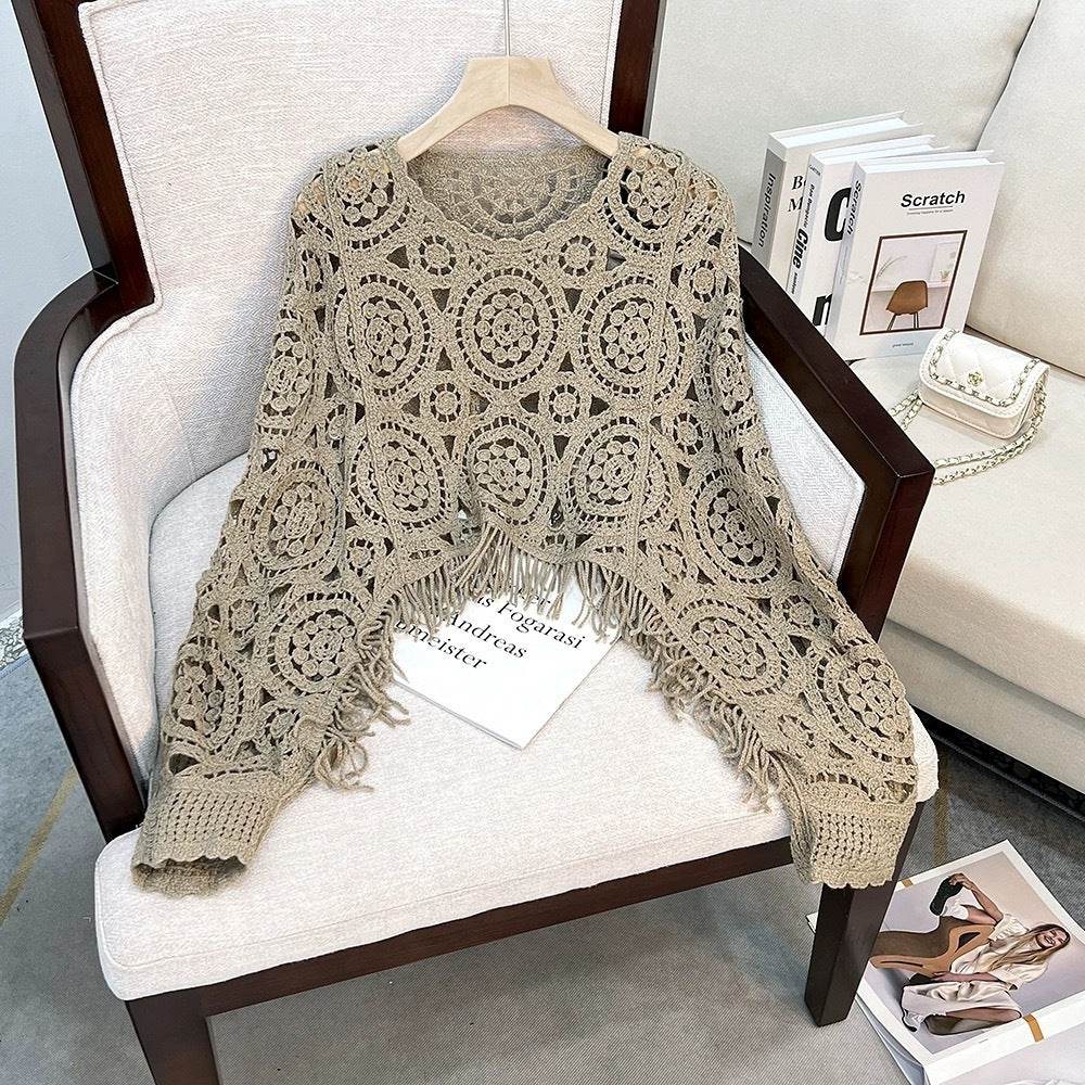 Women's Short Pullover Sweater Blouse - Trendy Casual Coat in 3 Colors - Buy Center
